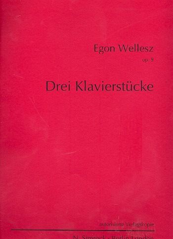3 Klavierstücke op.9 Archivkopie 3 Klavierstücke op.9 Archivkopie