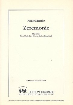Cover Zeremonie für Tenorblockflöte, Gitarre und Violoncello Partitur und Stimmen