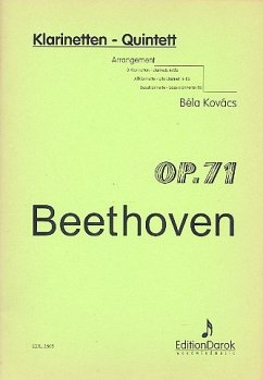 Cover Sextett op.71 für 3 Klarinetten, Altklarinette und Baßklarinette Partitur und Stimmen