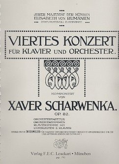 Cover Konzert f-Moll Nr.4 op.82 für Klavier und Orchester für 2 Klaviere Spielpartitur (zur Aufführung 2 Exemplare nötig)