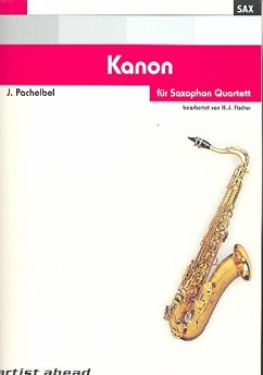 Cover Kanon für 4 Saxophone (SATB) Partitur und Stimmen