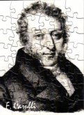 Muzzle Portrait Carulli Mini-Puzzle 6x8cm, 48 Teile, mit Umschlag, Rückseite beschreibbar