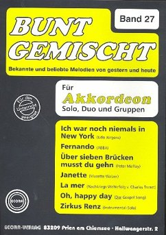 Cover Bunt gemischt Band 27 für Akkordeon