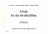 Grifftabelle zur Schule für die Altblockflöte Grifftabelle zur Schule für die Altblockflöte