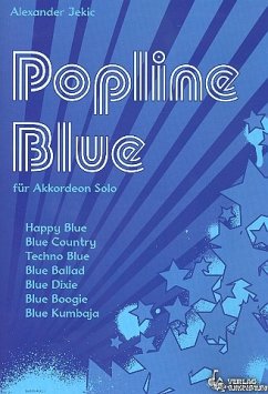 Cover Popline Blue 7 leichte Poptitel für Akkordeon