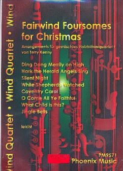 Cover Fairwind Foursomes for Christmas für 4-stimmiges Holzbläser-Ensemble (leicht) Partitur und Stimmen