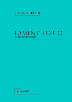 Cover Lament for O. für 2 Kontrabässe 2 Spielpartituren
