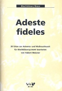 Cover Adeste fideles für 2 Trompeten, Horn in F, Posaune und Tuba Partitur und Stimmen