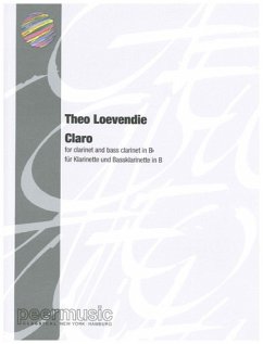 Cover Claro for clarinet and bass clarinet 2 scores