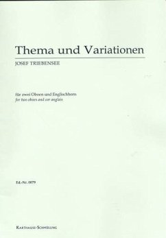 Cover Thema und Variationen für 2 Oboen und Englischhorn Partitur und Stimmen