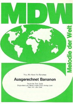 Cover Ausgerechnet Bananen: Einzelausgabe Gesang und Klavier