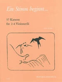 Cover Ein Stimm beginnt 57 Kanons für 2-4 Violoncelli