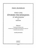 25 études techniques et mélodiques vol.1 pour clarinette