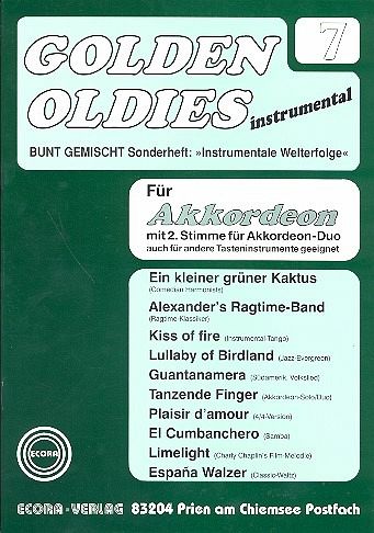 Golden Oldies Band 7 für Akkordeon Solo, Duo oder andere Tasteninstrumente Bunt gemischt Sonderheft