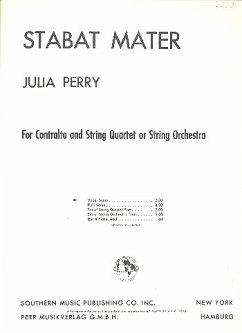 Cover Stabat mater für Gesang und Streichquartett Klavierauszug