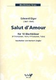 Salut d'amour für 10 Blechbläser Partitur und Stimmen