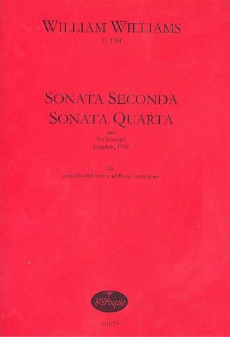 2 Sonaten für 2 Blockflöten und Bc Partitur und Stimmen (Bc nicht ausgesetzt) 2 Sonaten für 2 Blockflöten und Bc Partitur und Stimmen (Bc nicht ausgesetzt)