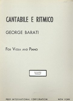 Cover Cantabile e ritmico for viola and piano