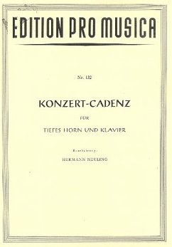Cover Konzert-Cadenz für tiefes Horn und Klavier