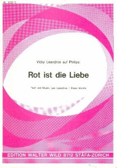 Cover Rot ist die Liebe Einzelausgabe für Akkordeon mit Text