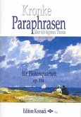 Paraphrasen über ein eigenes Thema op.184 für 4 Flöten Partitur und Stimmen