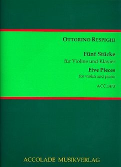 5 Stücke für Violine und Klavier Reprint