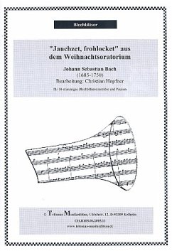 Cover Jauchzet frohlocket für 10-stimmiges Blechbläser-Ensemble und Pauken Partitur und Stimmen