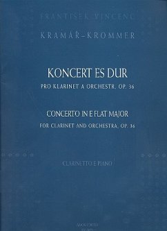 Cover Konzert Es-Dur op.36 für Klarinette und Klavier