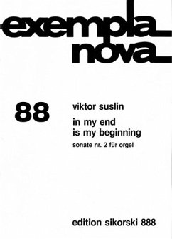 Cover In my End is my beginning Sonate Nr.2 für Orgel