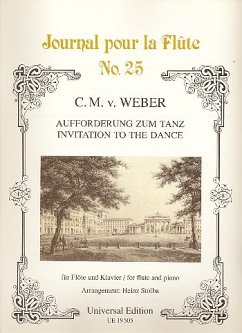Cover Aufforderung zum Tanz für Flöte und Klavier