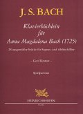 Klavierbüchlein für Anna Magdalena Bach (1725) für 2 Blockflöten (SA) Spielpartitur