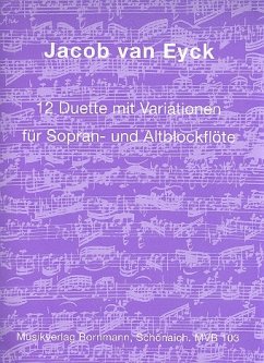 12 Duette mit Variationen für 2 Blockflöten (SA) Spielpartitur