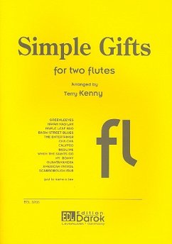 Cover Simple Gifts for 2 flutes score