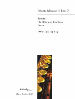 Cover Sonate Es-Dur BWV1031 für Flöte und Cembalo