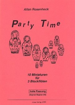 Cover Party Time für 3 Blockflöten (SSA) Partitur