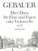 3 Duos op.17 für Flöte und Fagott (Violoncello) Stimmen 3 Duos op.17 für Flöte und Fagott (Violoncello) Stimmen