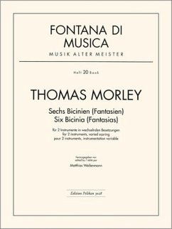 Cover 6 Bicinien (Fantasien) für 2 Instrumente in wechselnden Besetzungen, Partitur