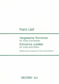Cover Romance oubliée für Viola und Klavier