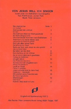 Cover Von Jesus will ich singen für Kinderchor und Instrumente Chorpartitur