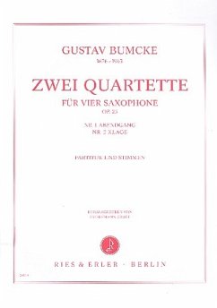 Cover 2 Quartette op.23 für 4 Saxophone Partitur und Stimmen