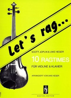 Cover Let's rag 10 Ragtimes für Violine und Klavier