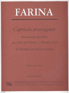 Cover Capriccio stravagante für Streicher und Bc Partitur und Stimmen