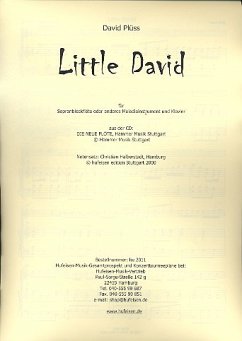 Cover Little David für Sopranblockflöte und Klavier