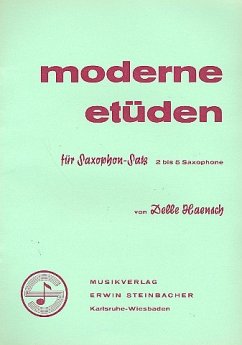 Cover Moderne Etüden für Saxophone (2-5 Saxophone)