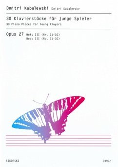 Cover 30 Klavierstücke für junge Klavierspieler op.27 Band 3 (Nr.21-30)