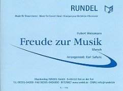Cover Freude zur Musik: Marsch für Blasorchester Safaric, Karl, Arr.