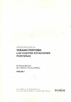Cover Verano porteno für Streichquartette Stimmen