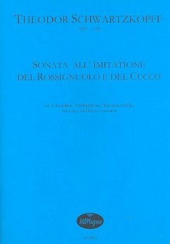 Cover Sonata all'imitatione del rossignuolo e del cucco für Solovioline (Altblockflöte), Tenorblockflöte, Streicher und Bc, Stimmen
