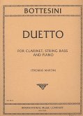 Duetto for clarinet, string bass and piano, score and parts Duetto for clarinet, string bass and piano, score and parts