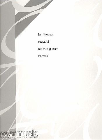 Folias for 4 guitars score